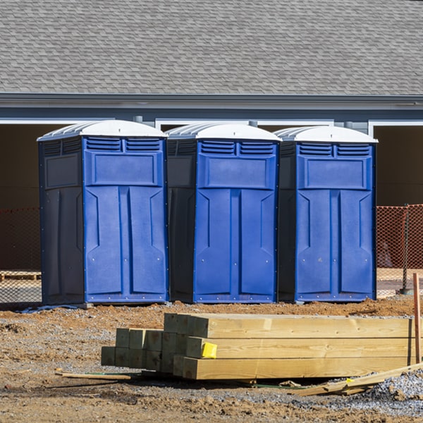 what is the maximum capacity for a single porta potty in South Wayne WI